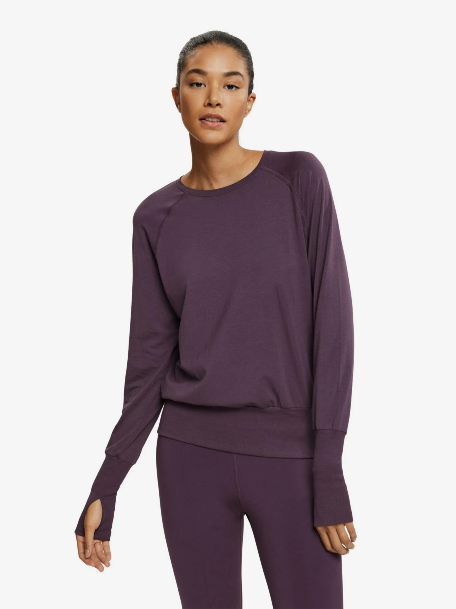 Longsleeves Functioneel Shirt Dames Aubergine 4 Longsleeves Functioneel Shirt Dames Aubergine - Afbeelding 2