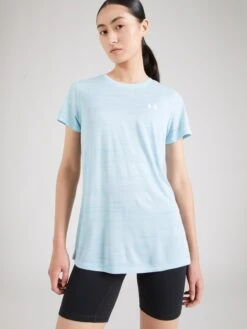 Under Armour T-shirts Functioneel Shirt EVOLVED Dames Azuur / Lichtblauw -Hummel Winkel 131d4bde43d97789c6c21335cfca77d8