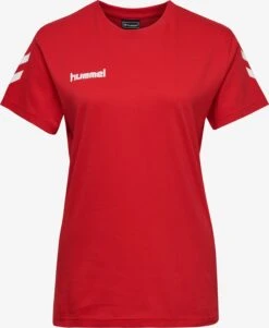 Hummel T-shirts Functioneel Shirt Dames Vuurrood