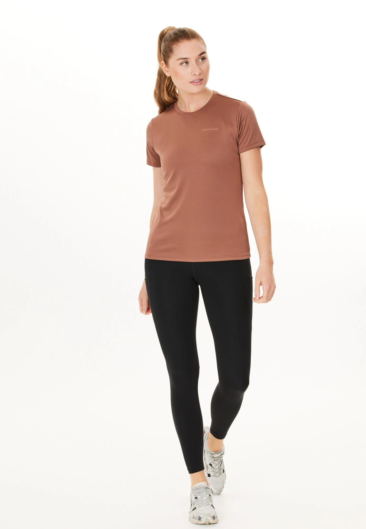 Endurance T-shirts Functioneel Shirt Vista Dames Bruin 6 Endurance T-shirts Functioneel Shirt Vista Dames Bruin - Afbeelding 4