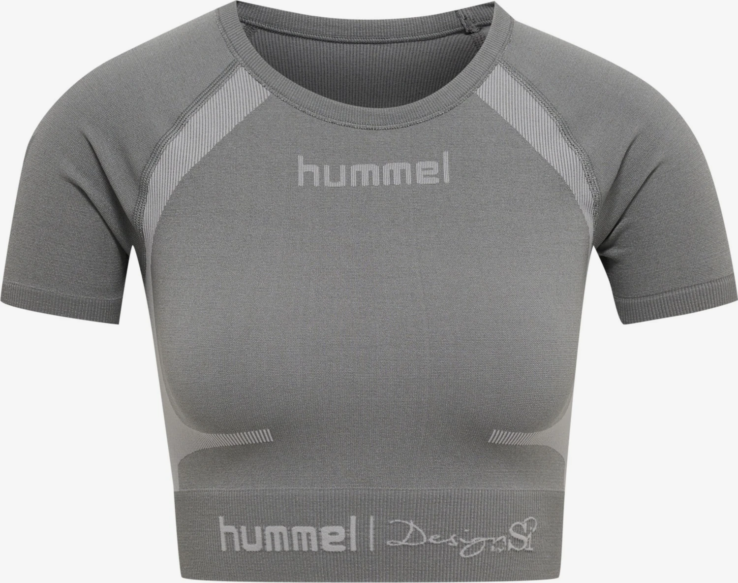 Hummel T-shirts Functioneel Shirt Dames Stone Grey / Lichtgrijs 3 Hummel T-shirts Functioneel Shirt Dames Stone Grey / Lichtgrijs