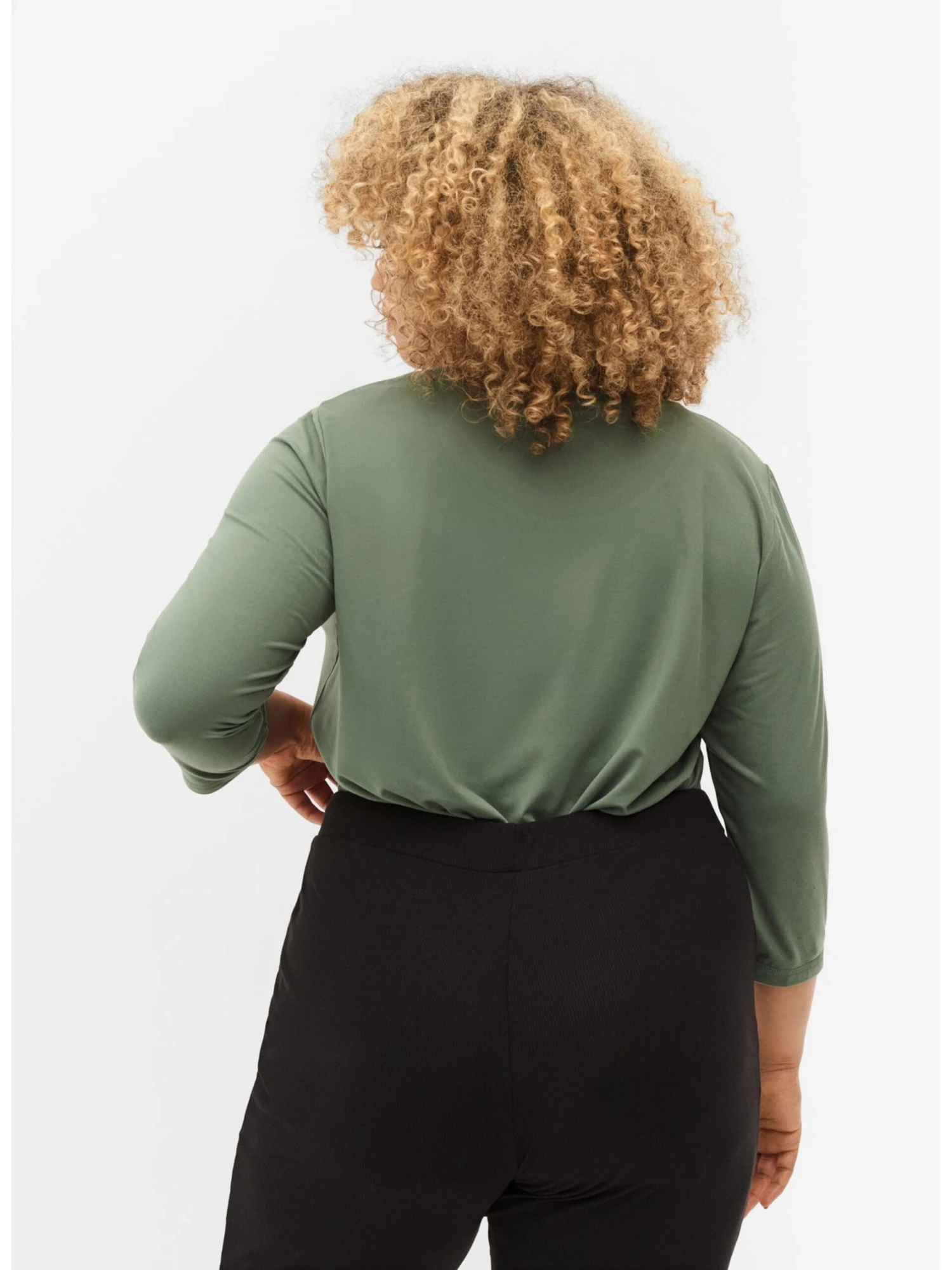 Longsleeves Functioneel Shirt ABASIC ONE Dames Kaki 6 Longsleeves Functioneel Shirt ABASIC ONE Dames Kaki - Afbeelding 4