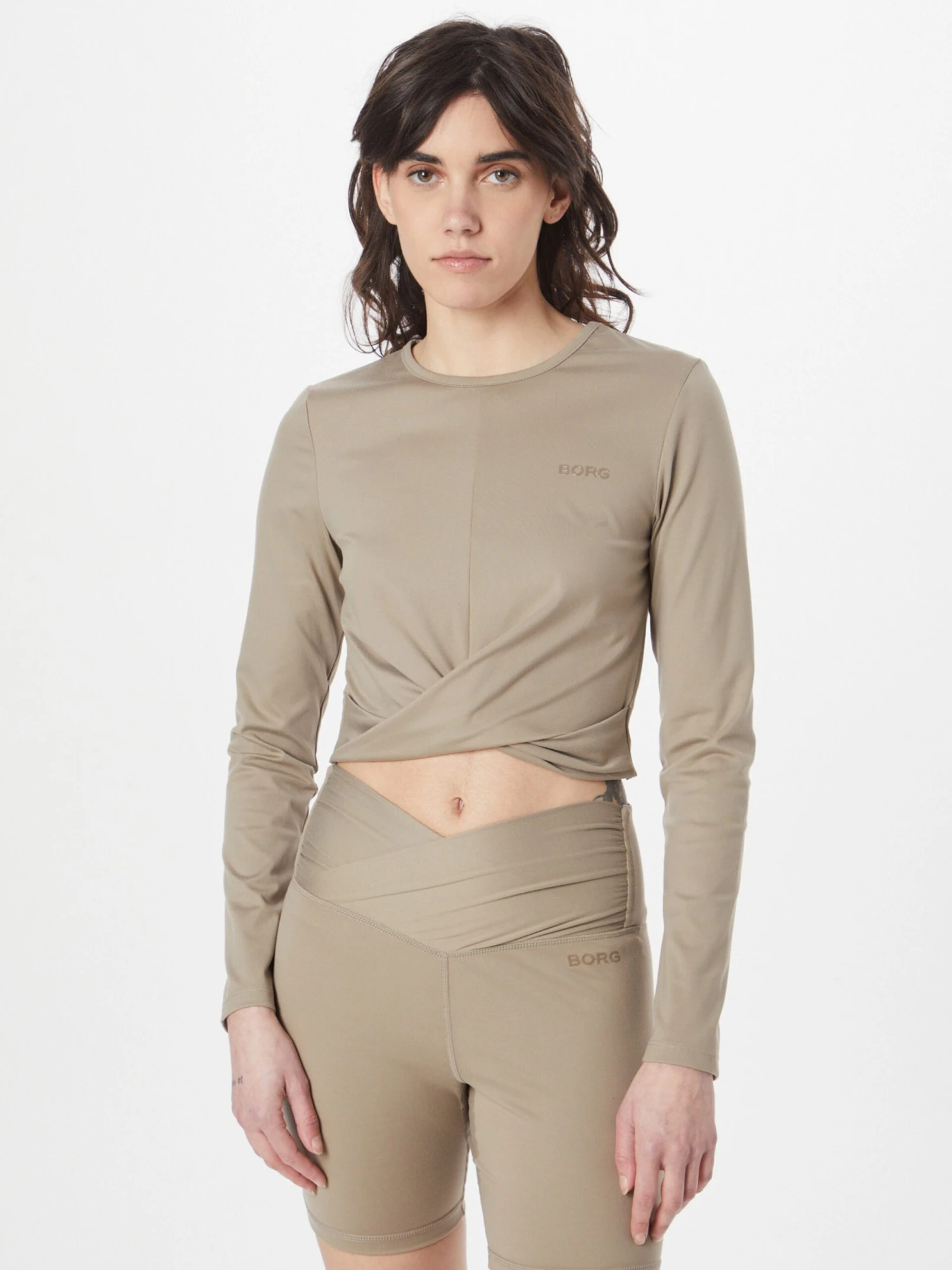 BJØRN BORG Longsleeves Functioneel Shirt Dames Aardetinten 5 BJØRN BORG Longsleeves Functioneel Shirt Dames Aardetinten - Afbeelding 3