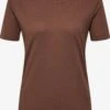 Hummel T-shirts Functioneel Shirt Dames Sepia