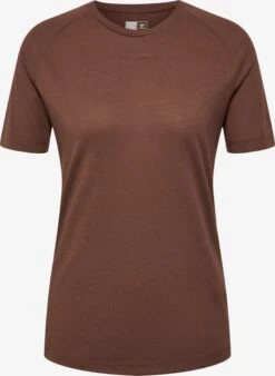 Hummel T-shirts Functioneel Shirt Dames Sepia