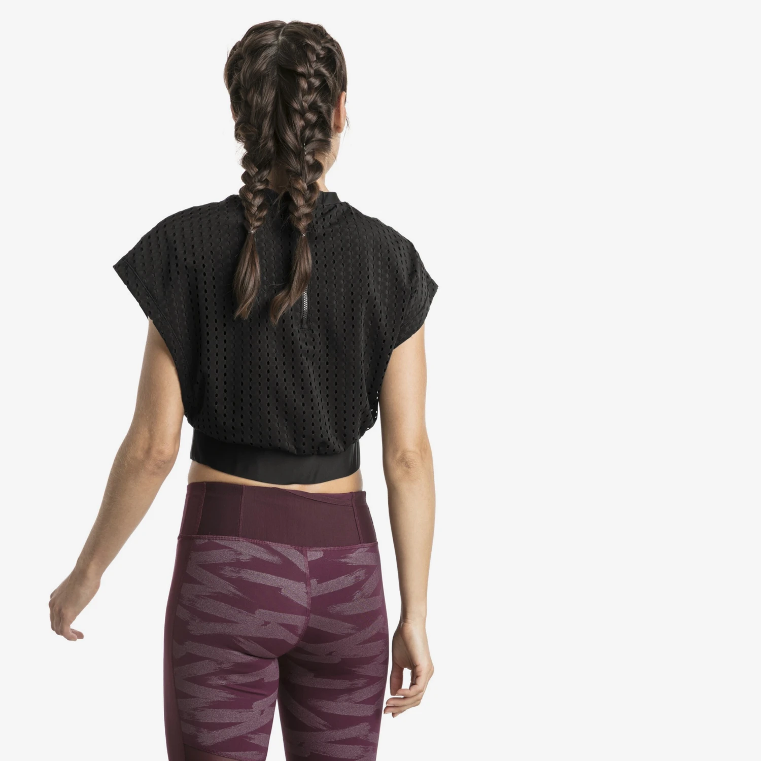 Puma T-shirts Functioneel Shirt Luxe Dames Zwart 6 Puma T-shirts Functioneel Shirt Luxe Dames Zwart - Afbeelding 4