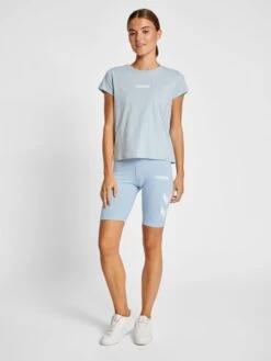Hummel Shorts Skinny Sportbroek Dames Lichtblauw -Hummel Winkel 496b91a59026122159097998c3790a84