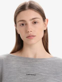 Icebreaker T-shirts Functioneel Shirt Dames Grijs -Hummel Winkel 635b1e0a3ab215b713eb3230cad6db95