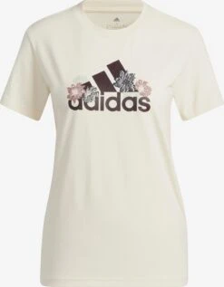 Adidas Sportswear T-shirts Functioneel Shirt Dames Crème