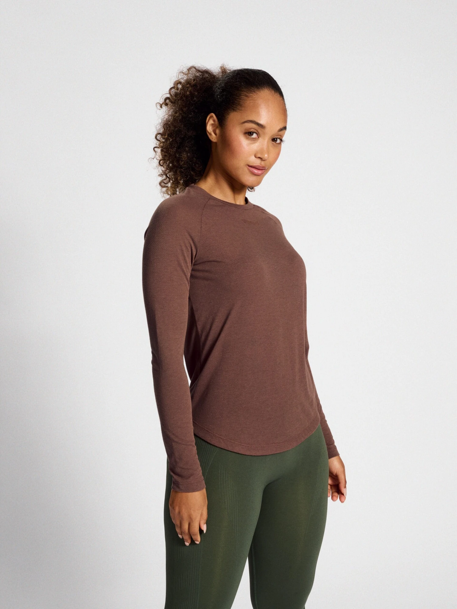 Hummel Longsleeves Functioneel Shirt MT VANJA Dames Sepia 6 Hummel Longsleeves Functioneel Shirt MT VANJA Dames Sepia - Afbeelding 4