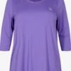 Longsleeves Functioneel Shirt Dames Lila
