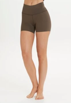 ATHLECIA Shorts Slimfit Sportbroek Almy Dames Olijfgroen -Hummel Winkel 71e7452ca015cd29007493e9dc8edd51