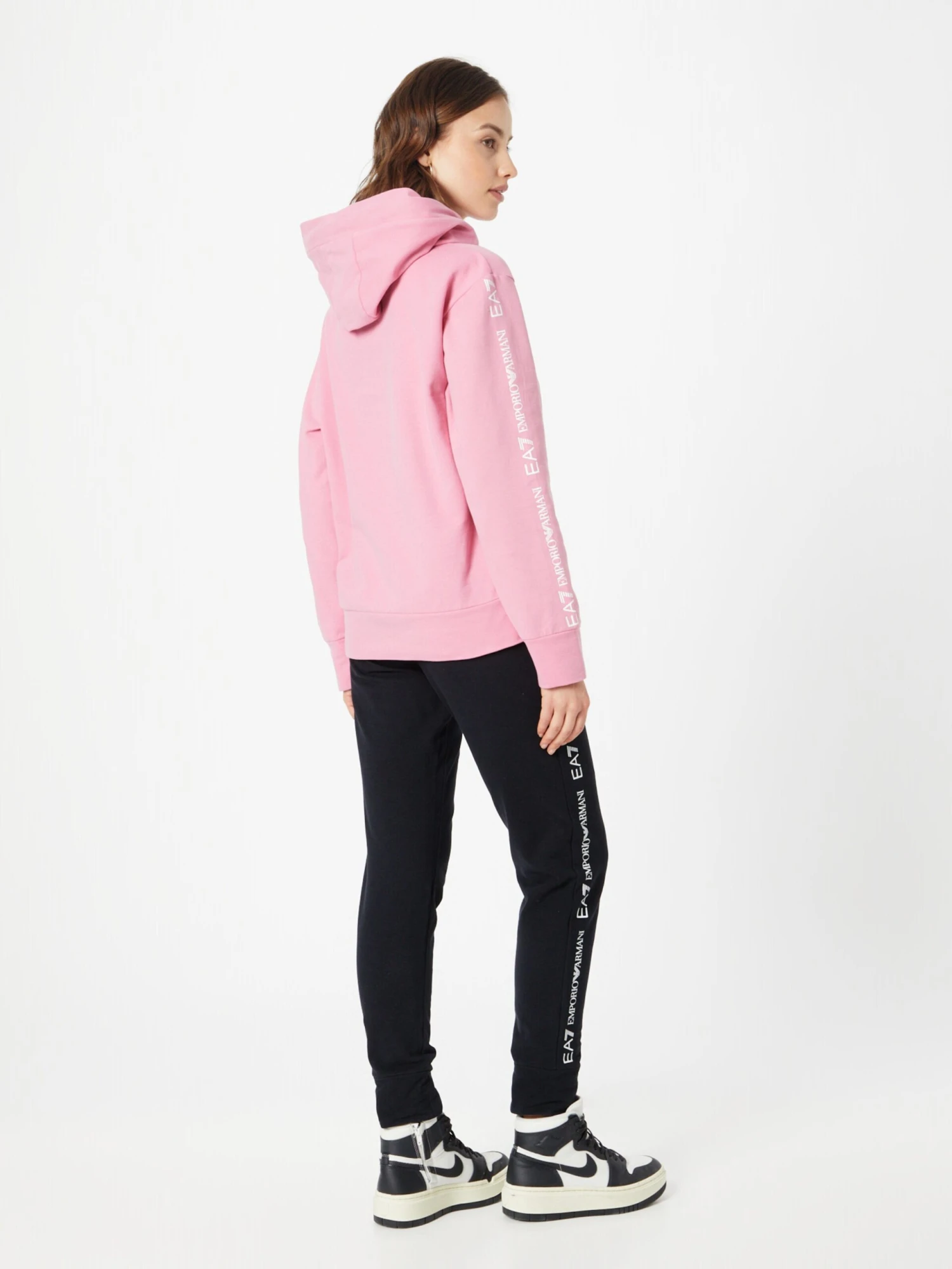 EA7 Emporio Armani Trainingspakken Trainingspak Dames Lichtroze / Zwart 6 EA7 Emporio Armani Trainingspakken Trainingspak Dames Lichtroze / Zwart - Afbeelding 4