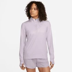 Nike Longsleeves Functioneel Shirt Dames Lichtlila