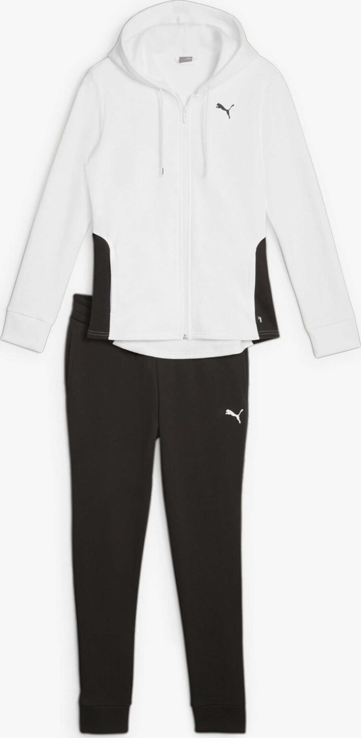 Puma Trainingspakken Trainingspak Dames Zwart / Wit 3 Puma Trainingspakken Trainingspak Dames Zwart / Wit