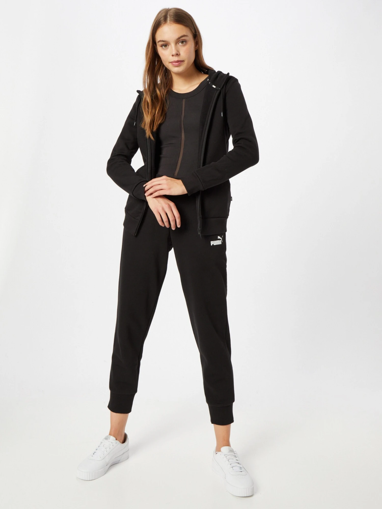 Puma Lange Broeken Tapered Sportbroek Dames Zwart 6 Puma Lange Broeken Tapered Sportbroek Dames Zwart - Afbeelding 4