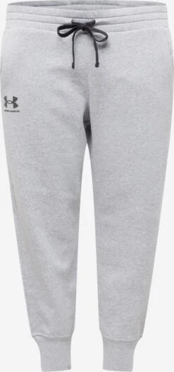 Under Armour Lange Broeken Tapered Sportbroek Dames Grijs Gemêleerd