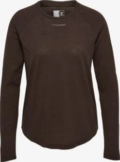Hummel Longsleeves Functioneel Shirt Dames Chocoladebruin