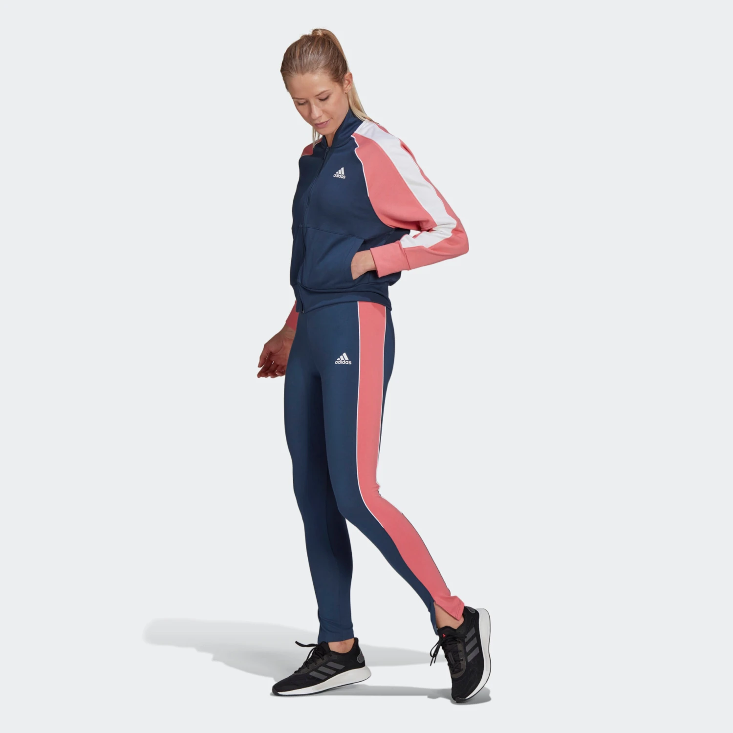ADIDAS PERFORMANCE Trainingspakken Trainingspak Dames Navy 4 ADIDAS PERFORMANCE Trainingspakken Trainingspak Dames Navy - Afbeelding 2