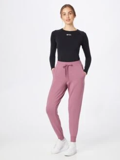 Lange Broeken Tapered Sportbroek Dames Roze Gemêleerd -Hummel Winkel b349760265c110486254d113a36ad390