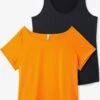 Sheego T-shirts Functioneel Shirt Dames Oranje / Zwart -Hummel Winkel c3aa915b59b49507a93fa3c7aa2be3a8