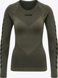 Hummel Longsleeves Functioneel Shirt Dames Taupe