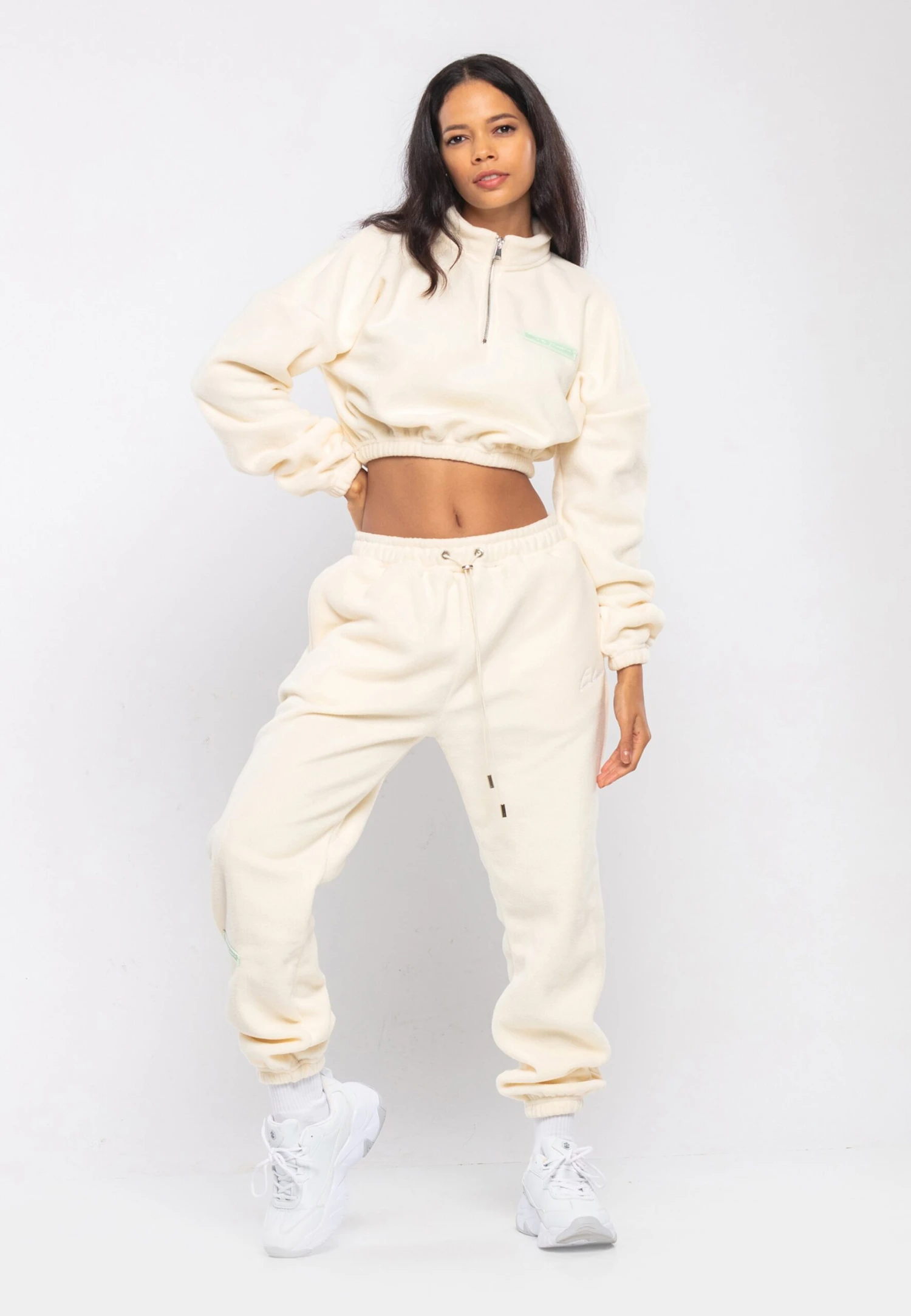 Trainingspakken Trainingspak Dames Ecru 4 Trainingspakken Trainingspak Dames Ecru - Afbeelding 2