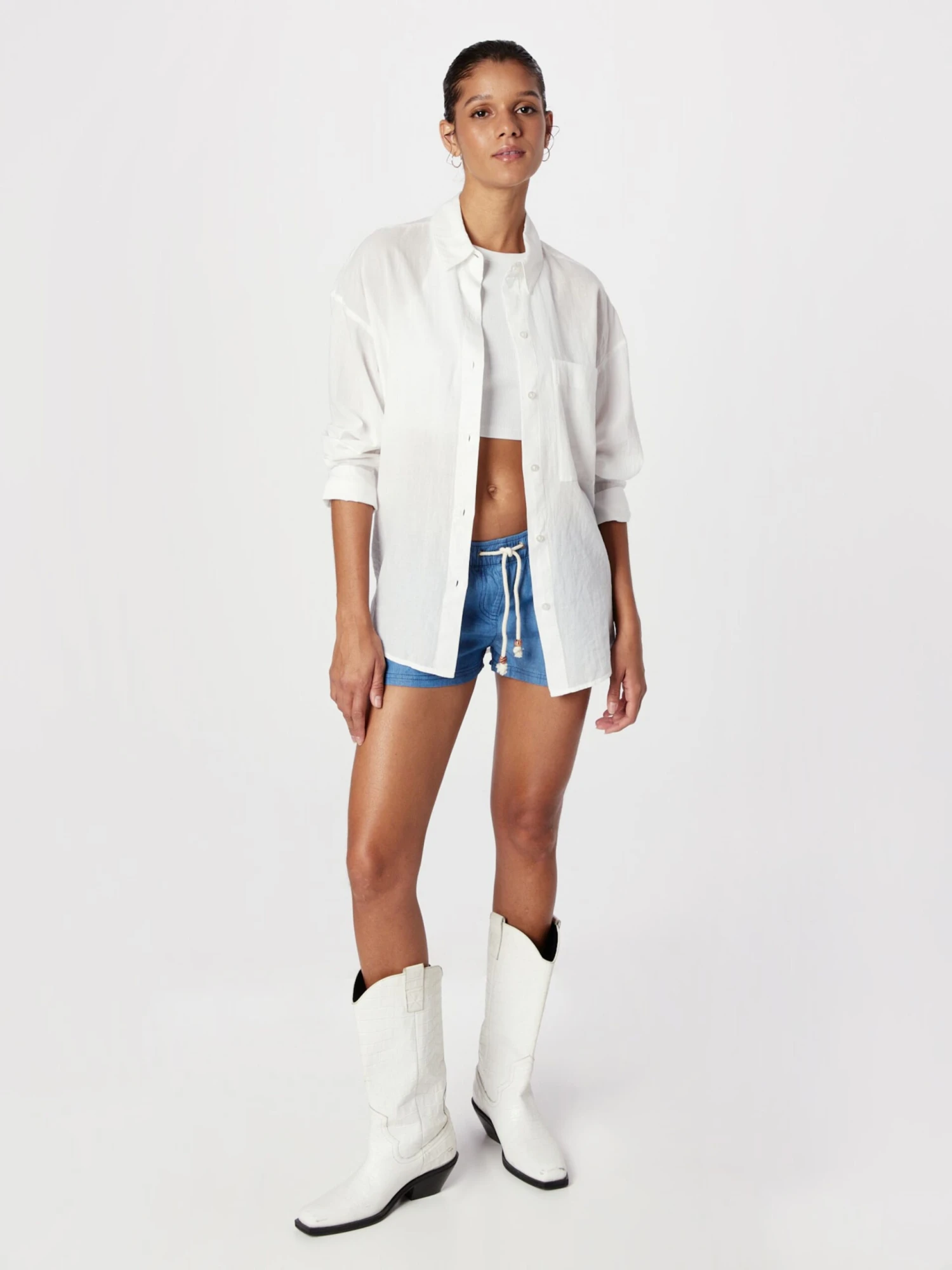 Protest Shorts Regular Sportbroek Fountain Dames Blauw 6 Protest Shorts Regular Sportbroek Fountain Dames Blauw - Afbeelding 4